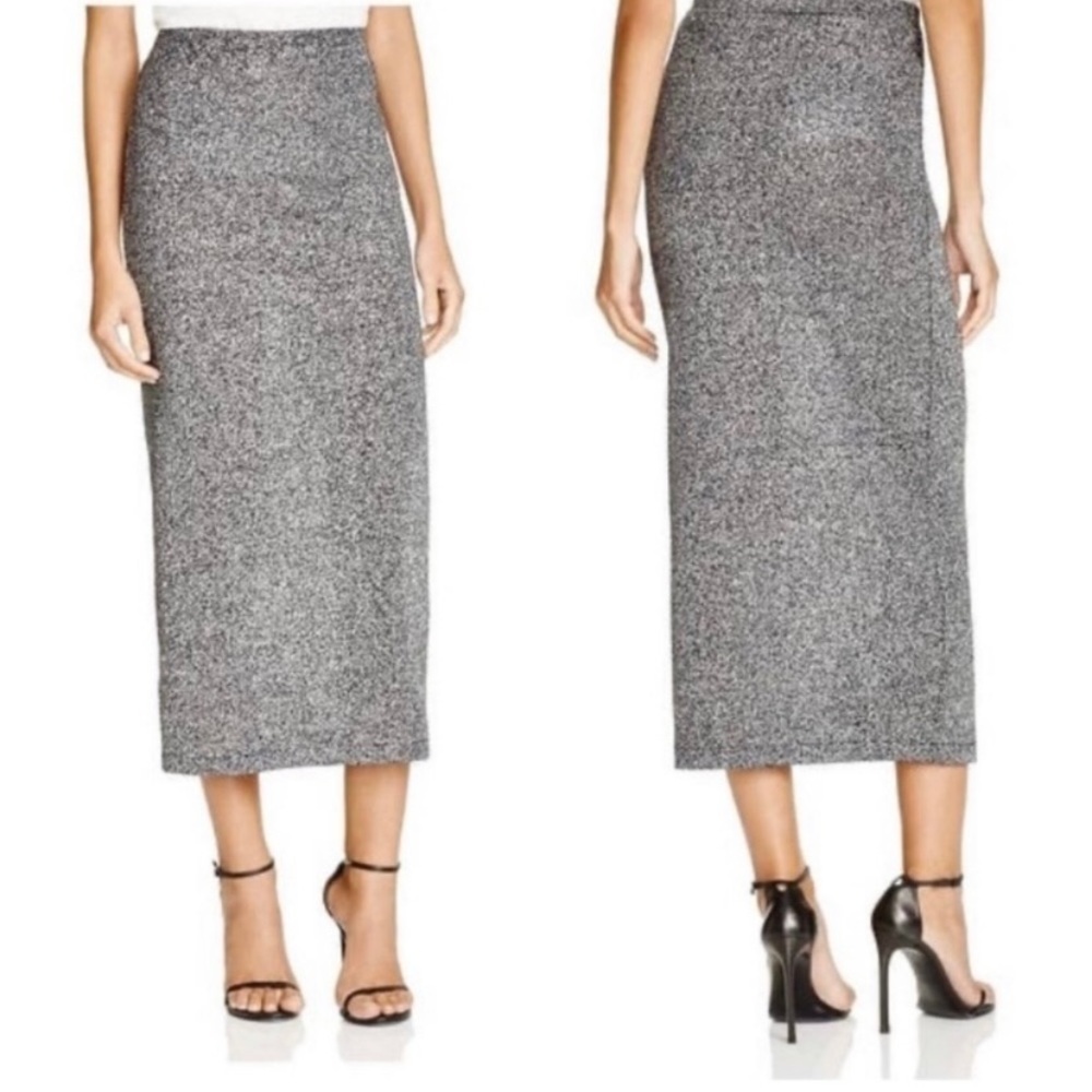 French Connection Stretch Midi Skirt Size 2 - Picture 1 of 7